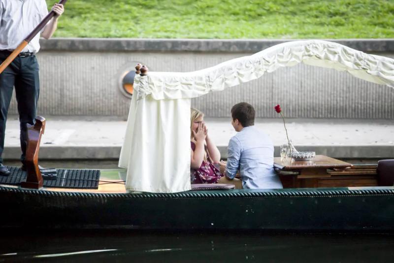 Kansas Proposal Photography| Drew and Amanda – surprise proposal at Country Club Plaza, Kansas City