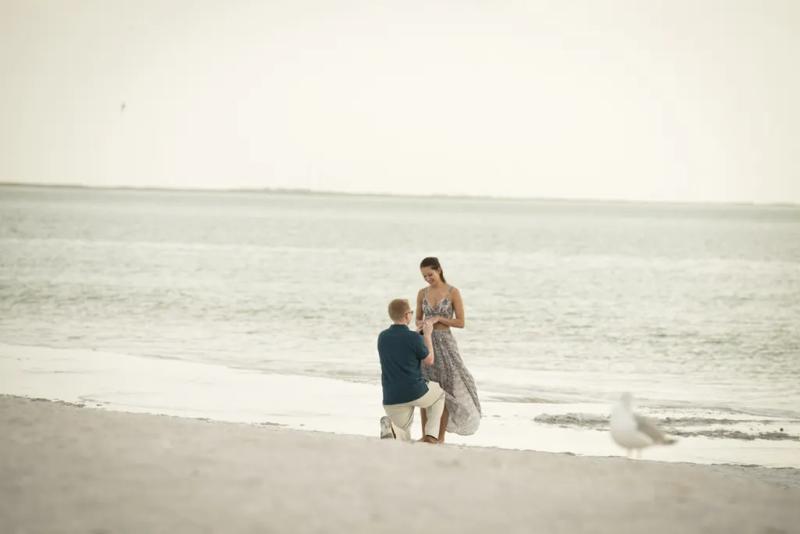 Tampa Proposal Photography| TJ's Beach Proposal – surprise proposal in Tampa