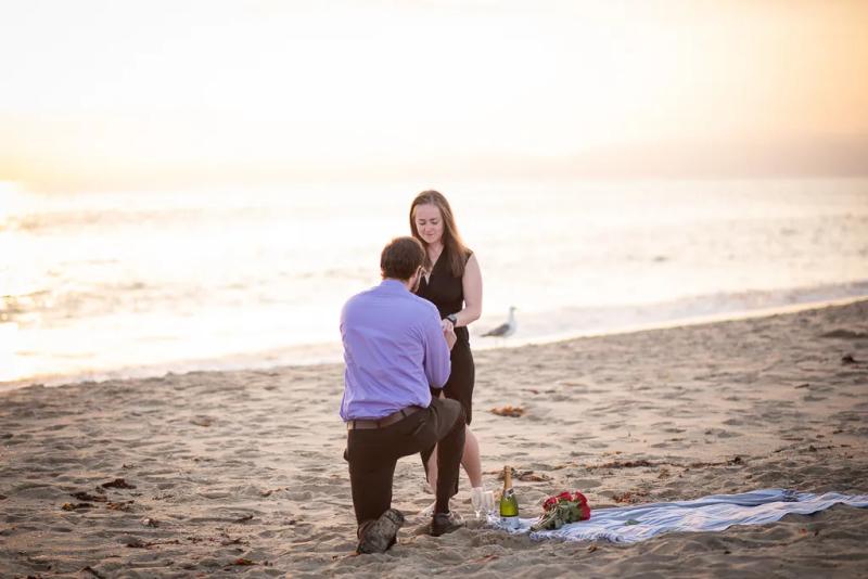 Redondo Beach Engagement Proposals: David and Caitlin – surprise proposal at Redondo Beach, Los Angeles