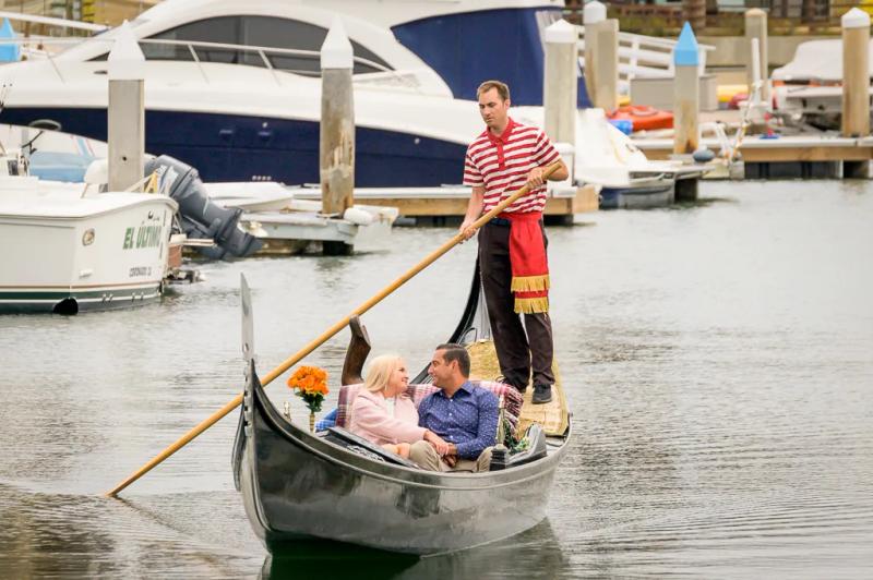 San Diego Proposal Photography: Wallace's Gondola Proposal – surprise proposal at Coronado Cays, San Diego