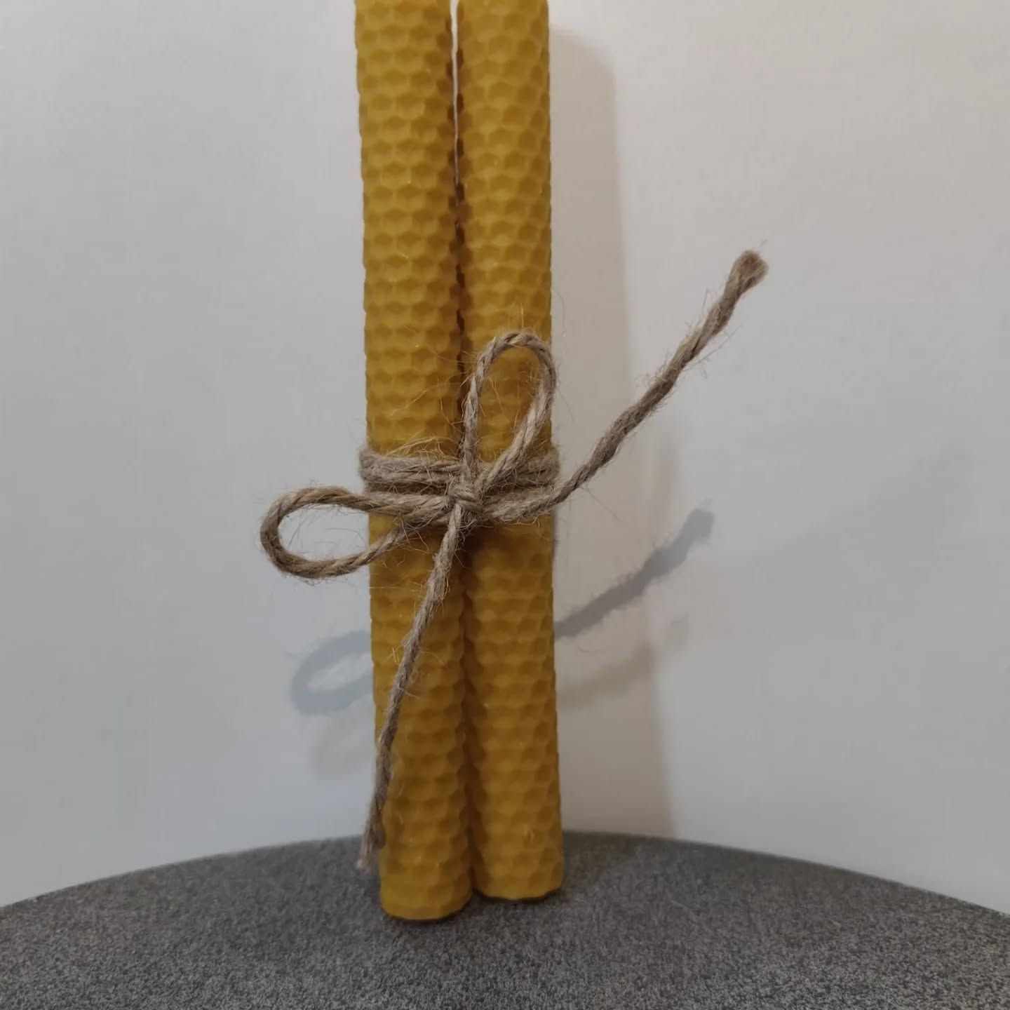 Par de velas de cera de Abelha