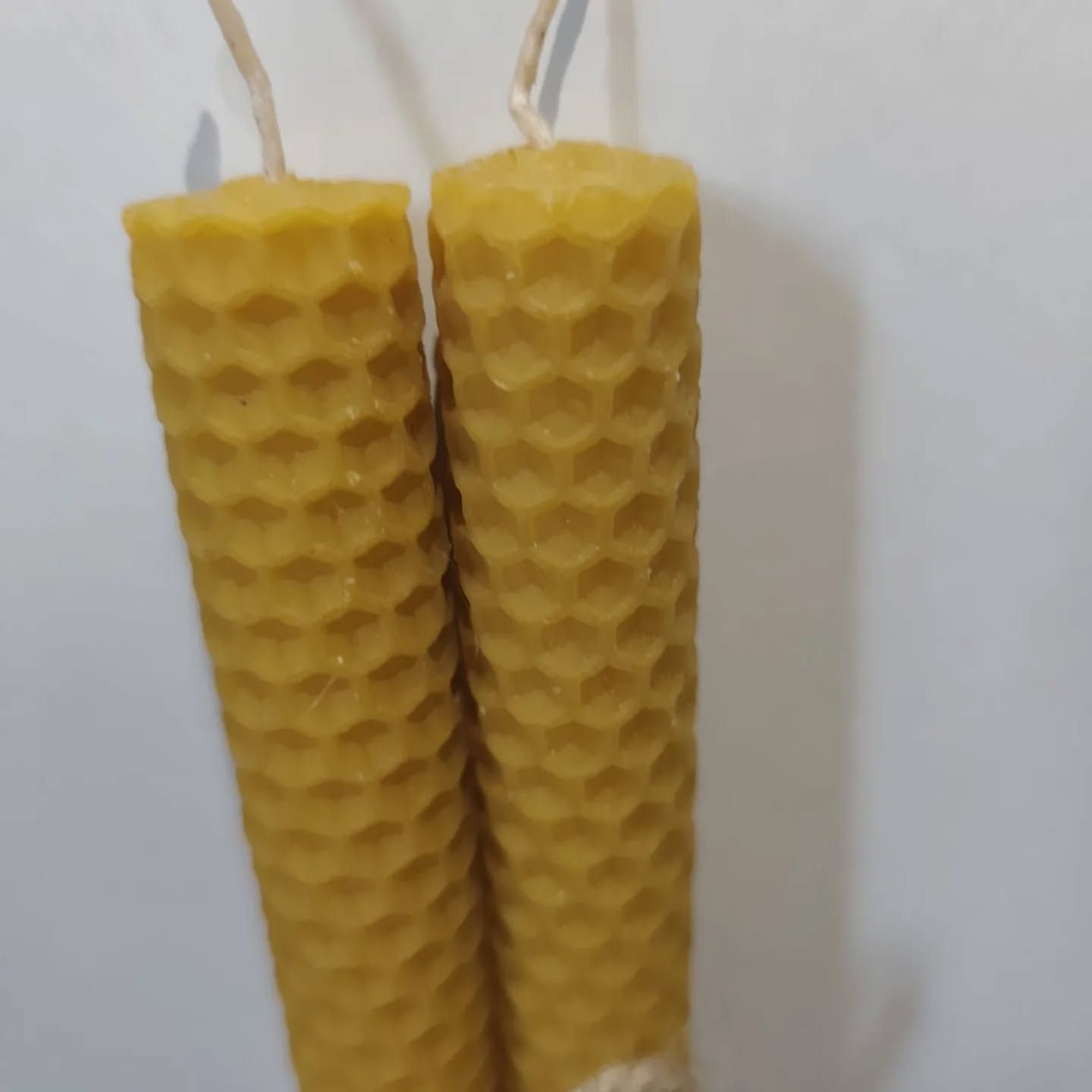 Par de velas de cera de Abelha