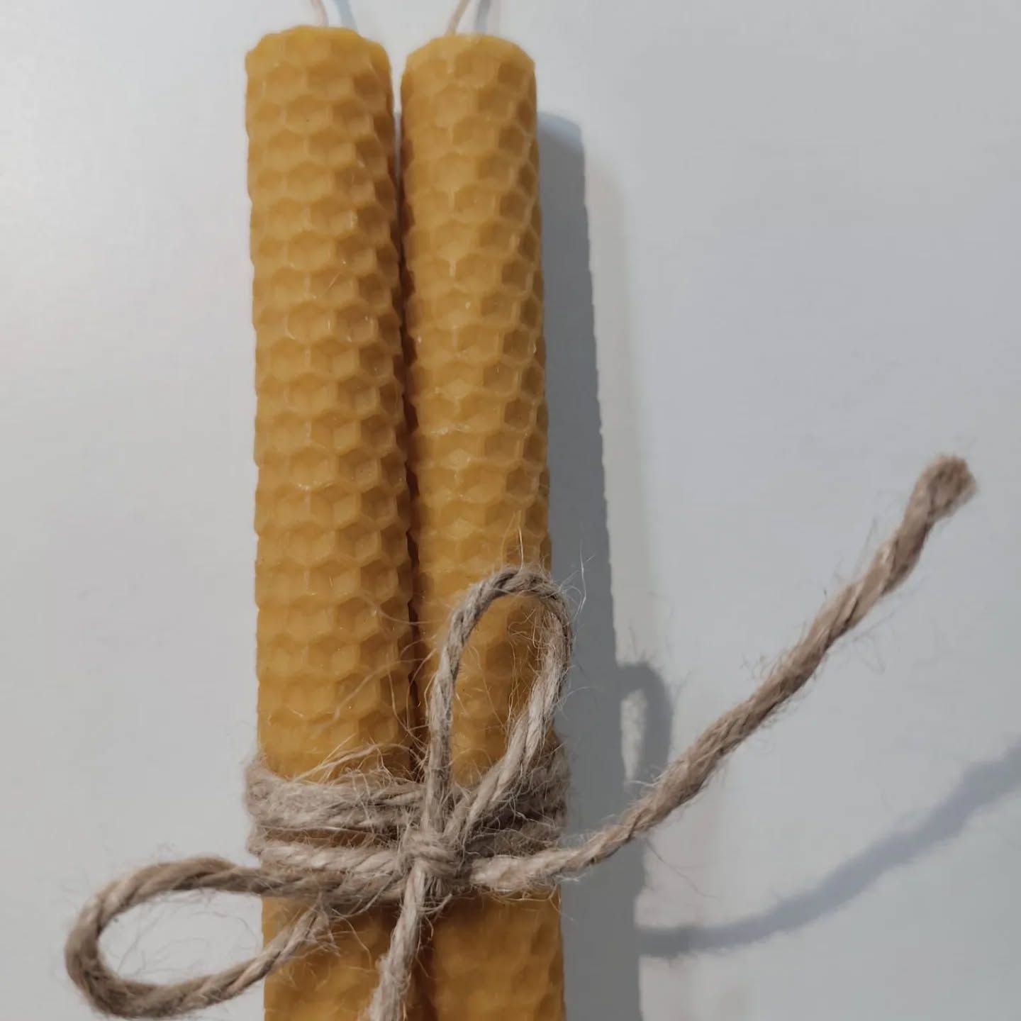 Par de velas de cera de Abelha