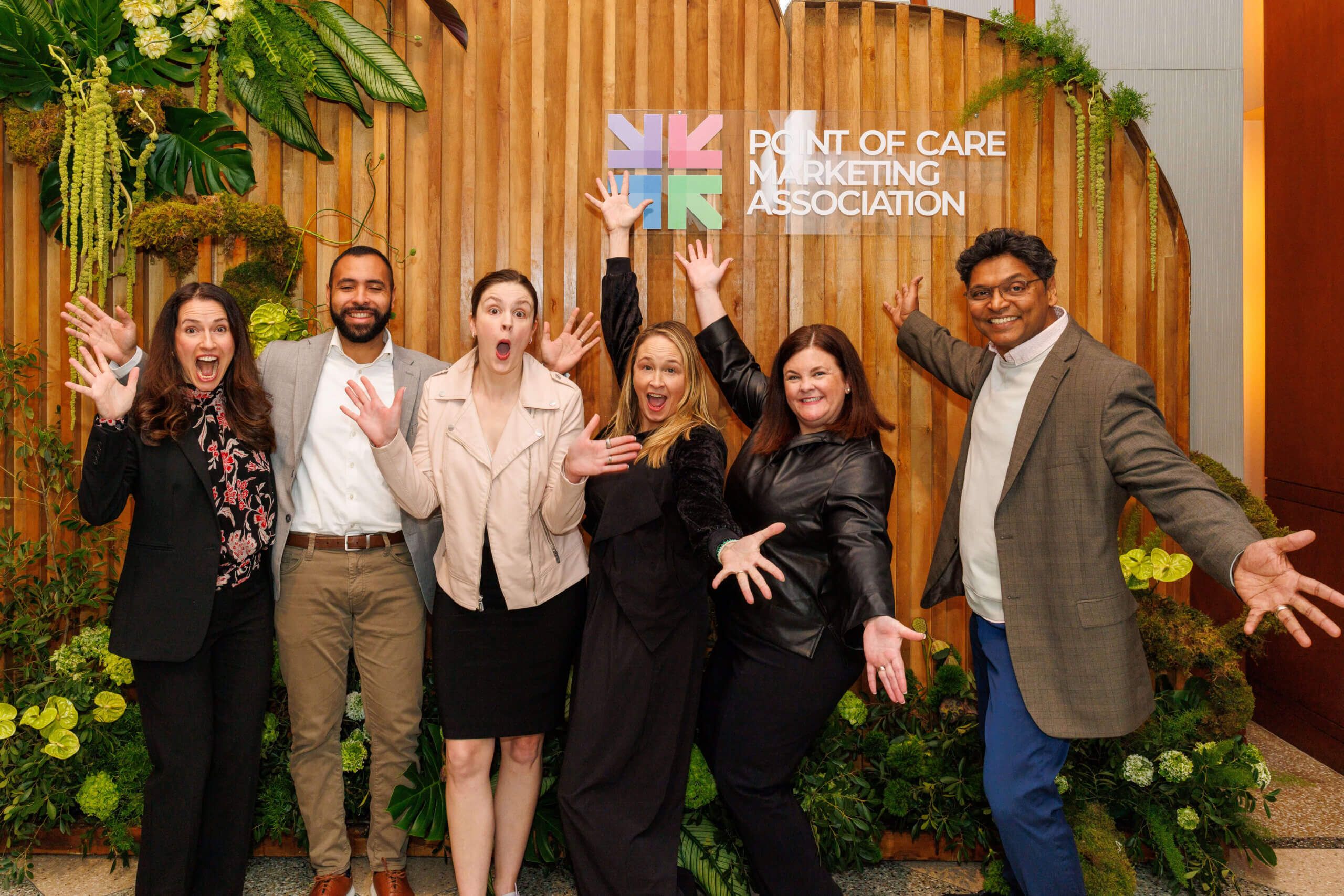 Our team at an event