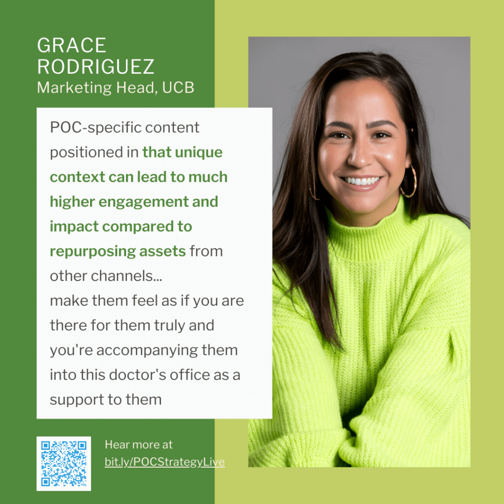 UCB Leader on POC Creative and healthcare marketing ROI