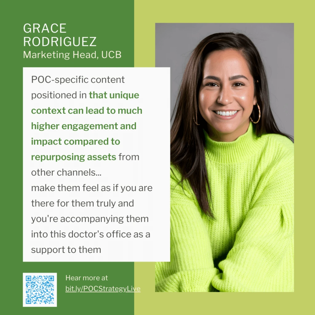 UCB Leader on POC Creative and healthcare marketing ROI