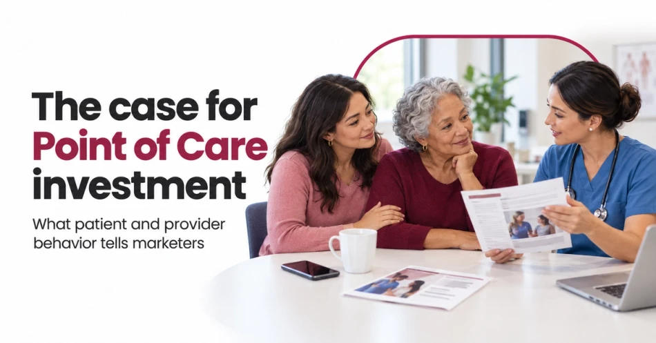 Graphic of a nurse giving a consultation to an elderly woman and her daughter.