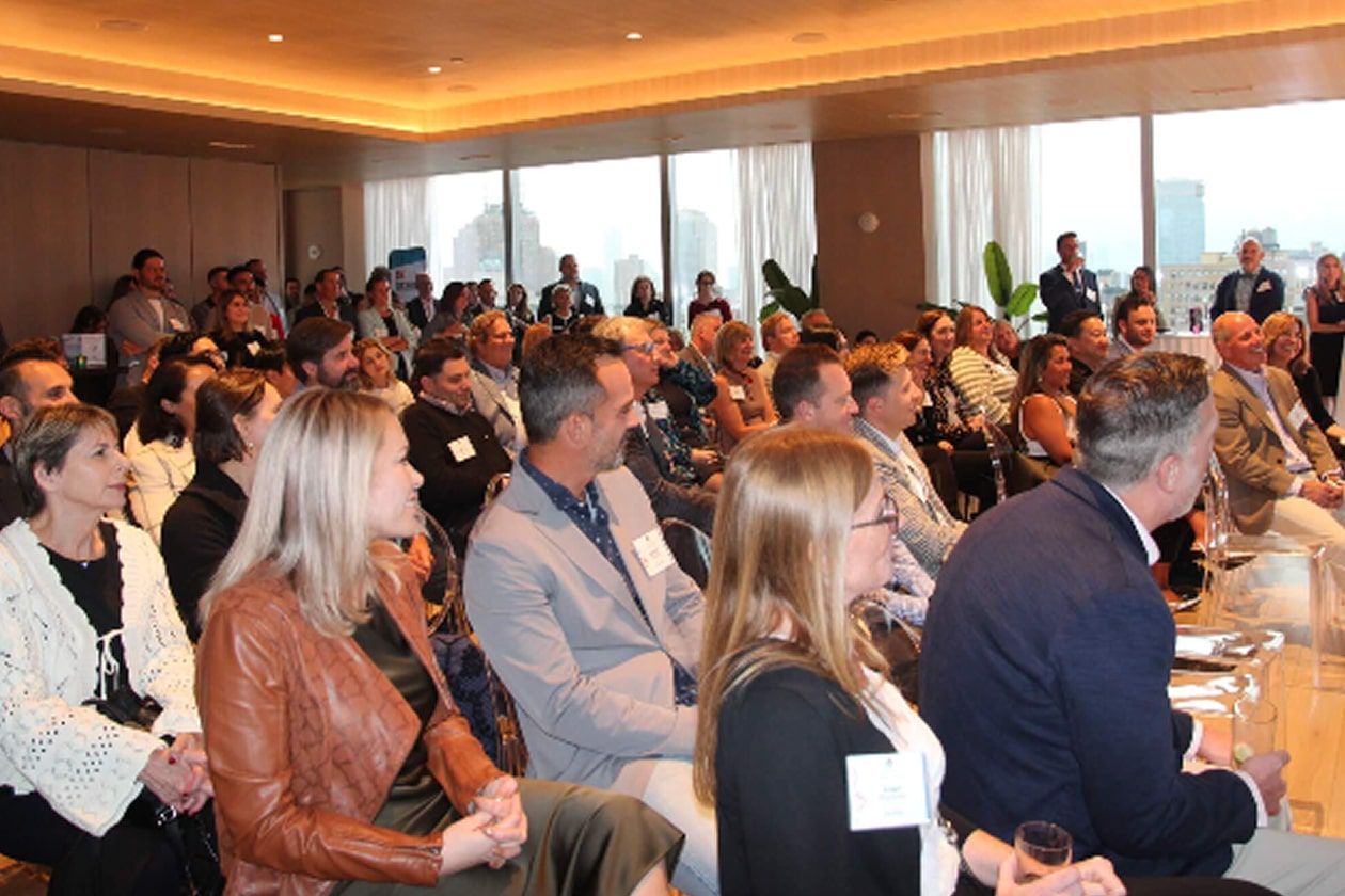 Our team at an event