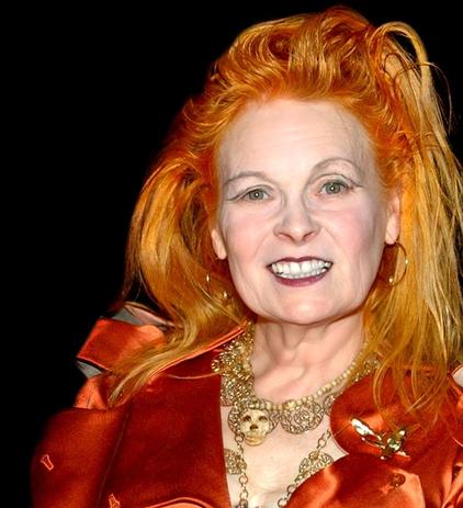 Portrait of fashion designer Vivienne Westwood.