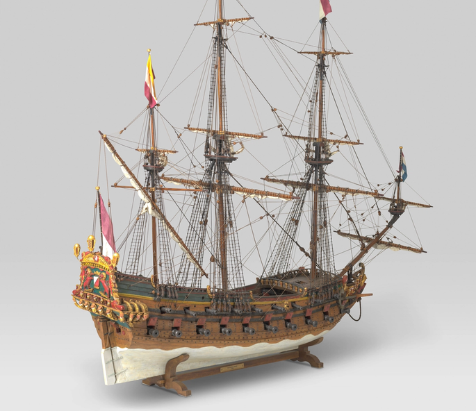 photo of a 17th-century ship