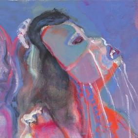 colorful painting featuring women