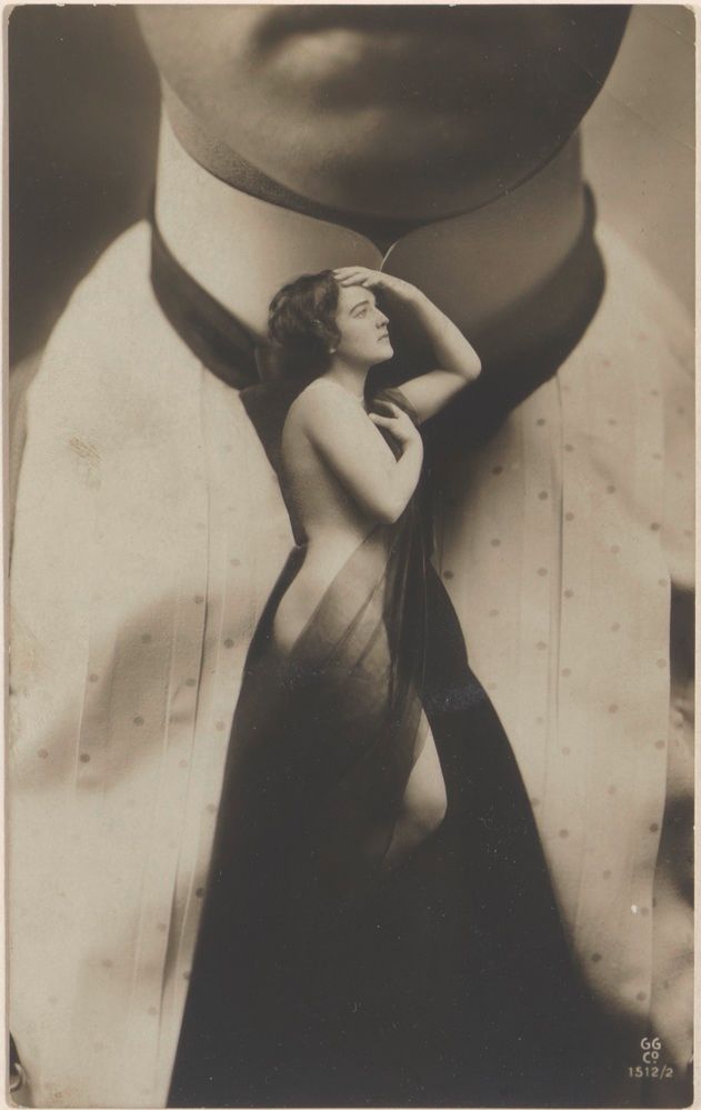 Woman wearing a man's tie