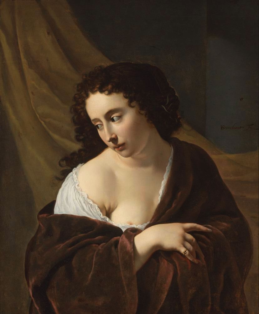 Schilderij jonge vrouw