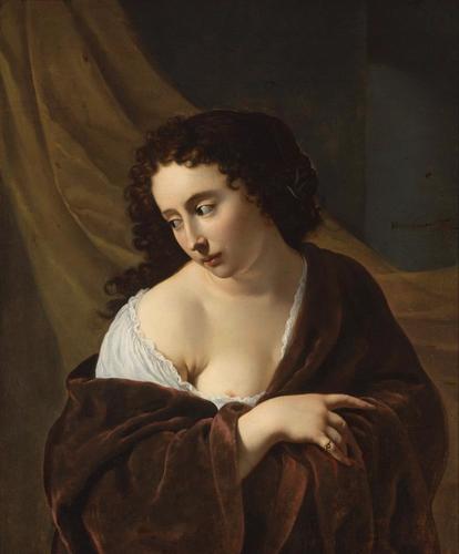 Schilderij jonge vrouw