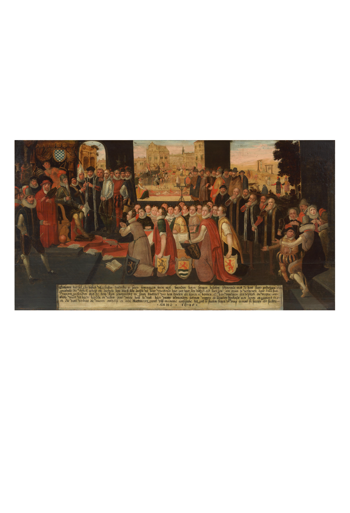 painting with Spanish soldiers and captured Dutch soldiers