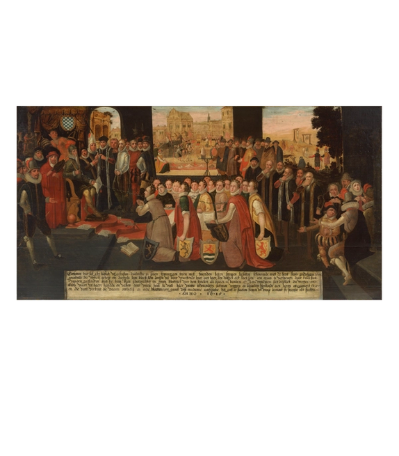 painting with Spanish soldiers and captured Dutch soldiers