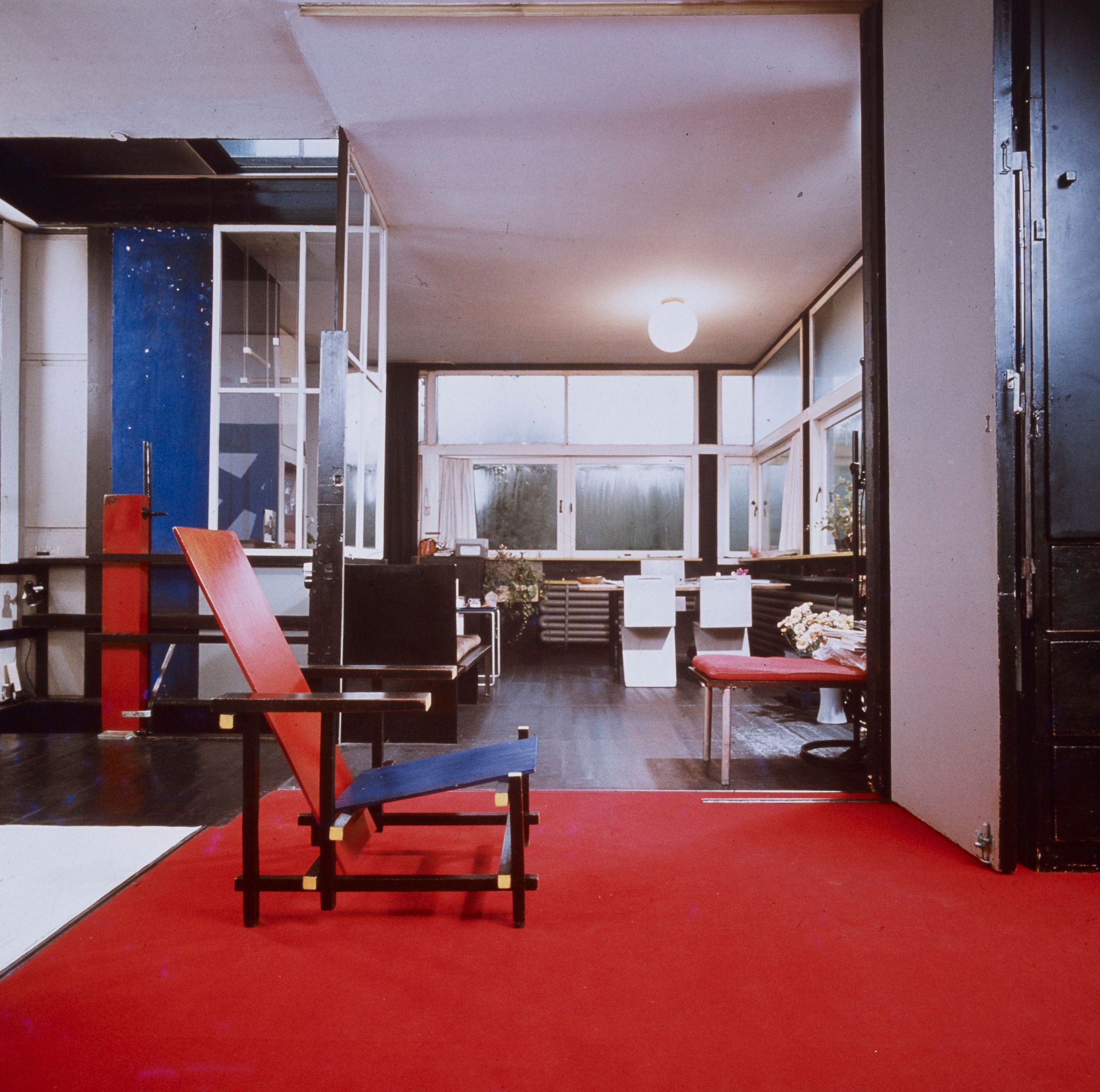 Bovenverdieping van het Rietveld Schröderhuis