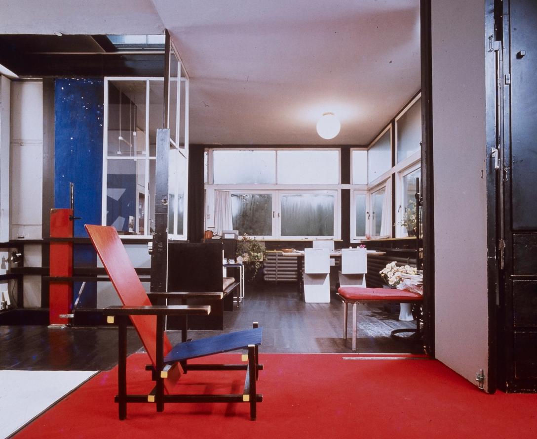 Bovenverdieping van het Rietveld Schröderhuis