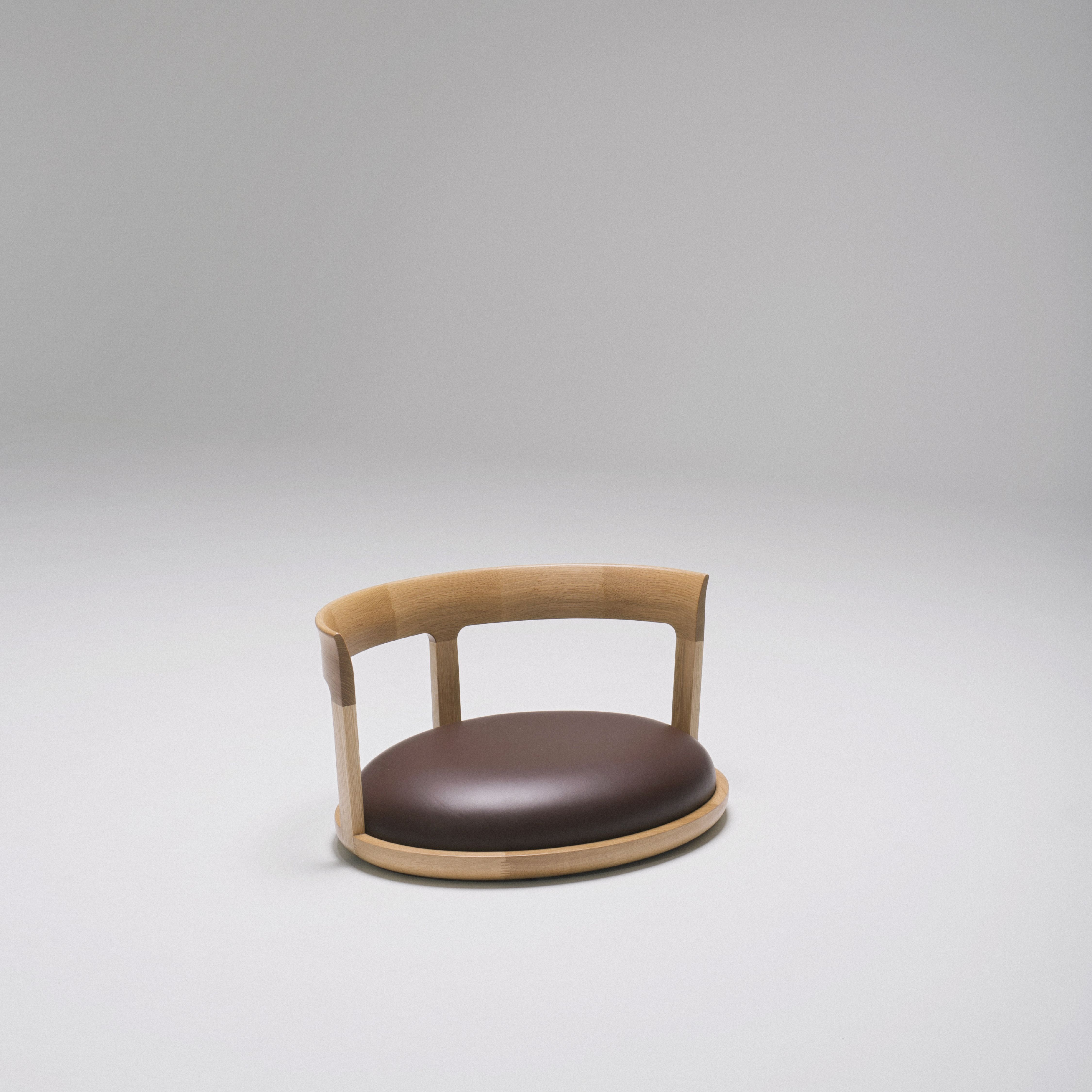 Brown chair without legs