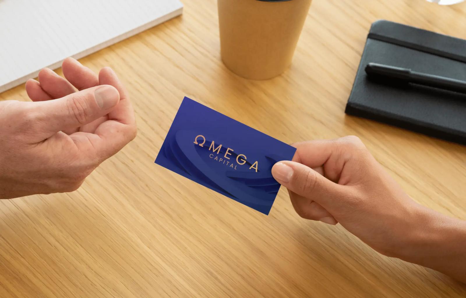 Omega Capital business card