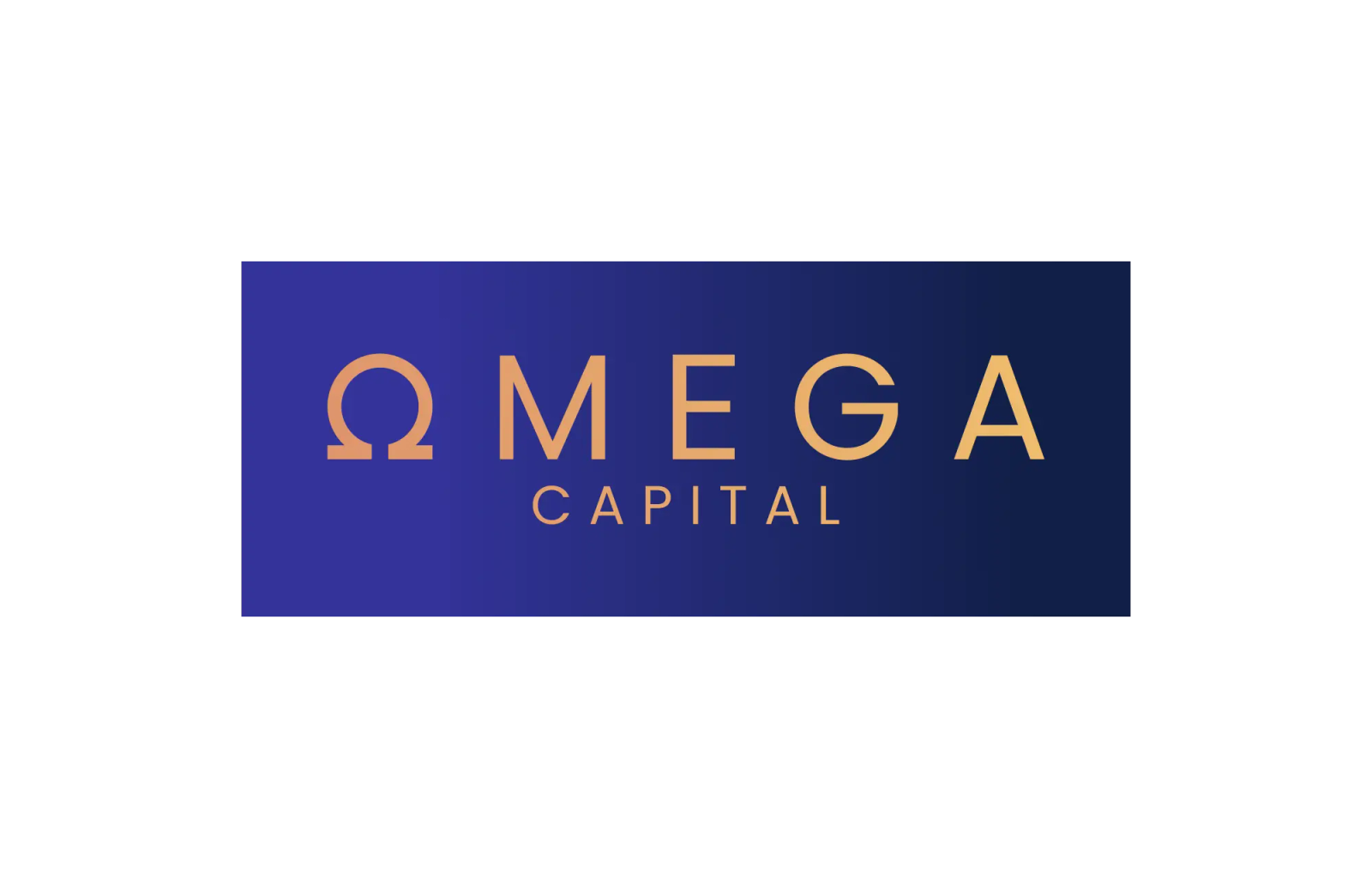 Omega Capital logo before and after — after