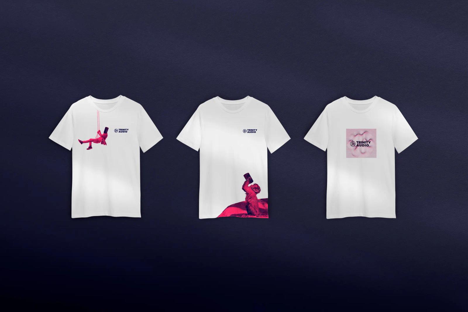 Trinity Audio branded t-shirts