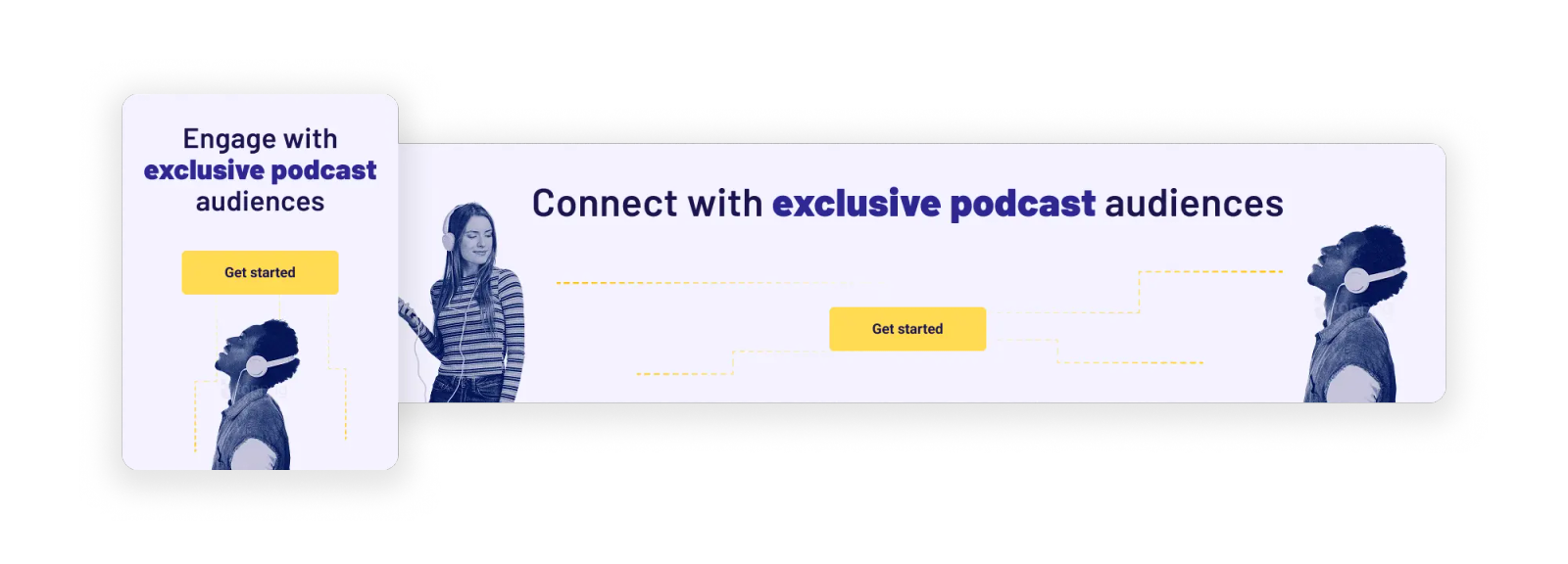 Pulsar ad banners: Connect with exclusive podcast audiences