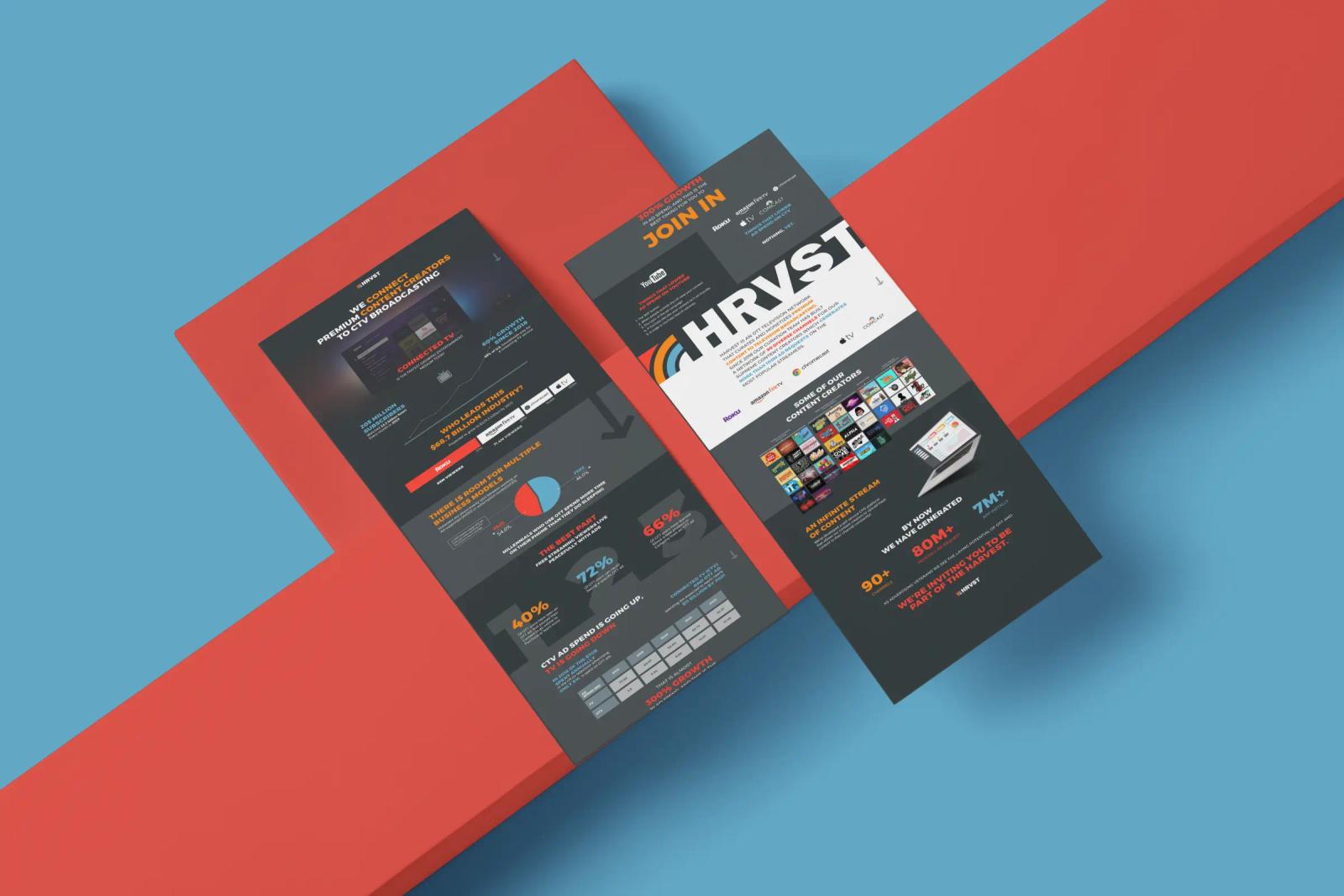 HRVST one-pager for supply-side platforms