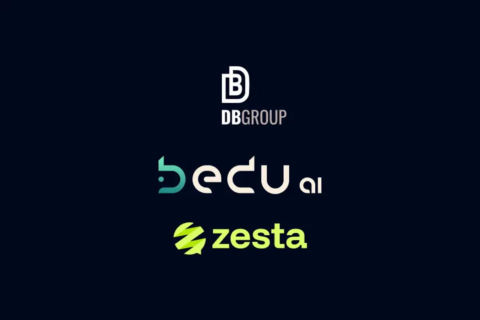 DB Group, Bedu AI and Zesta logos