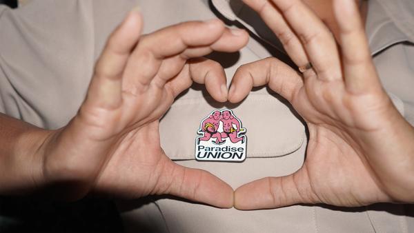PARADISE IN YOUR HEART - WITH PRD UNION PIN