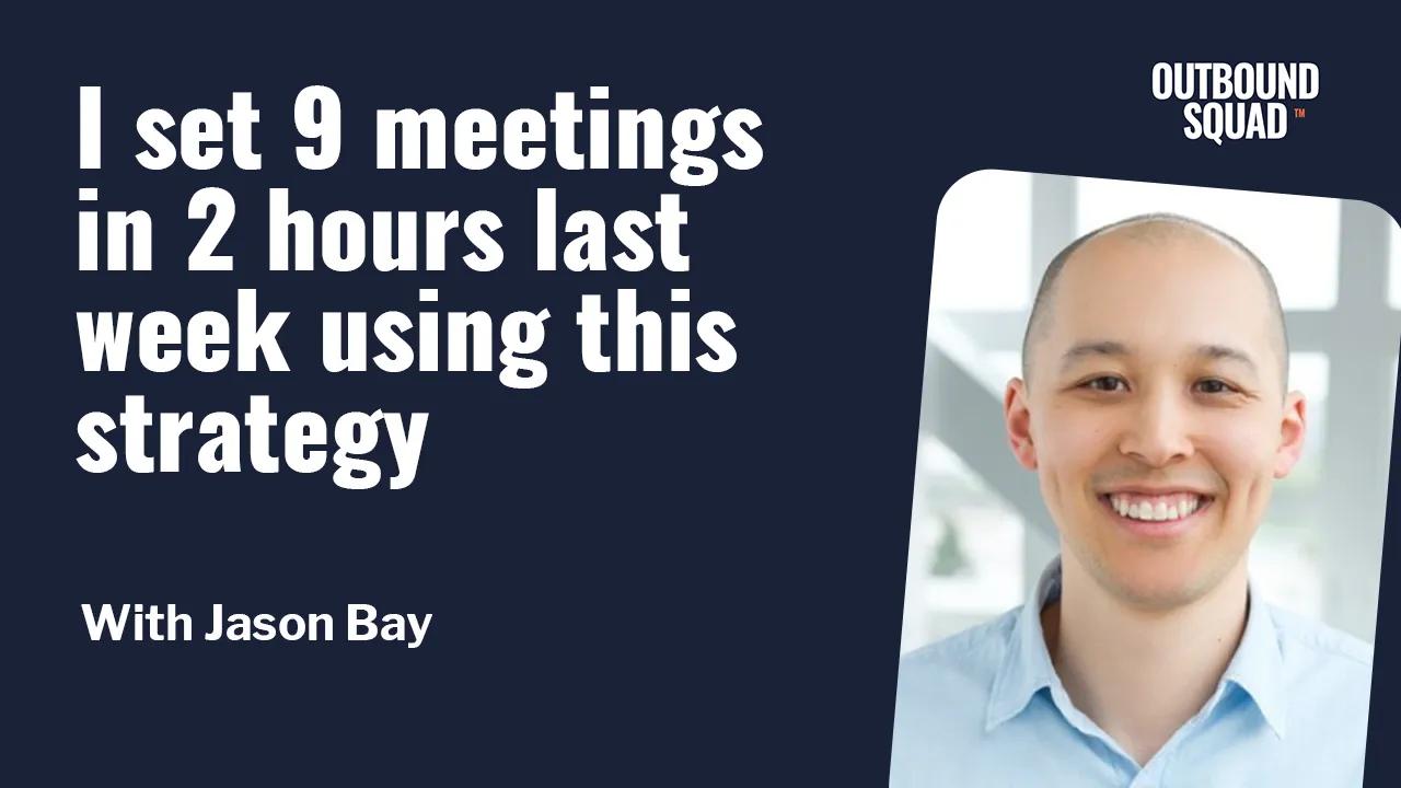 [Tactics] I set 9 meetings in 2 hours last week using this strategy
