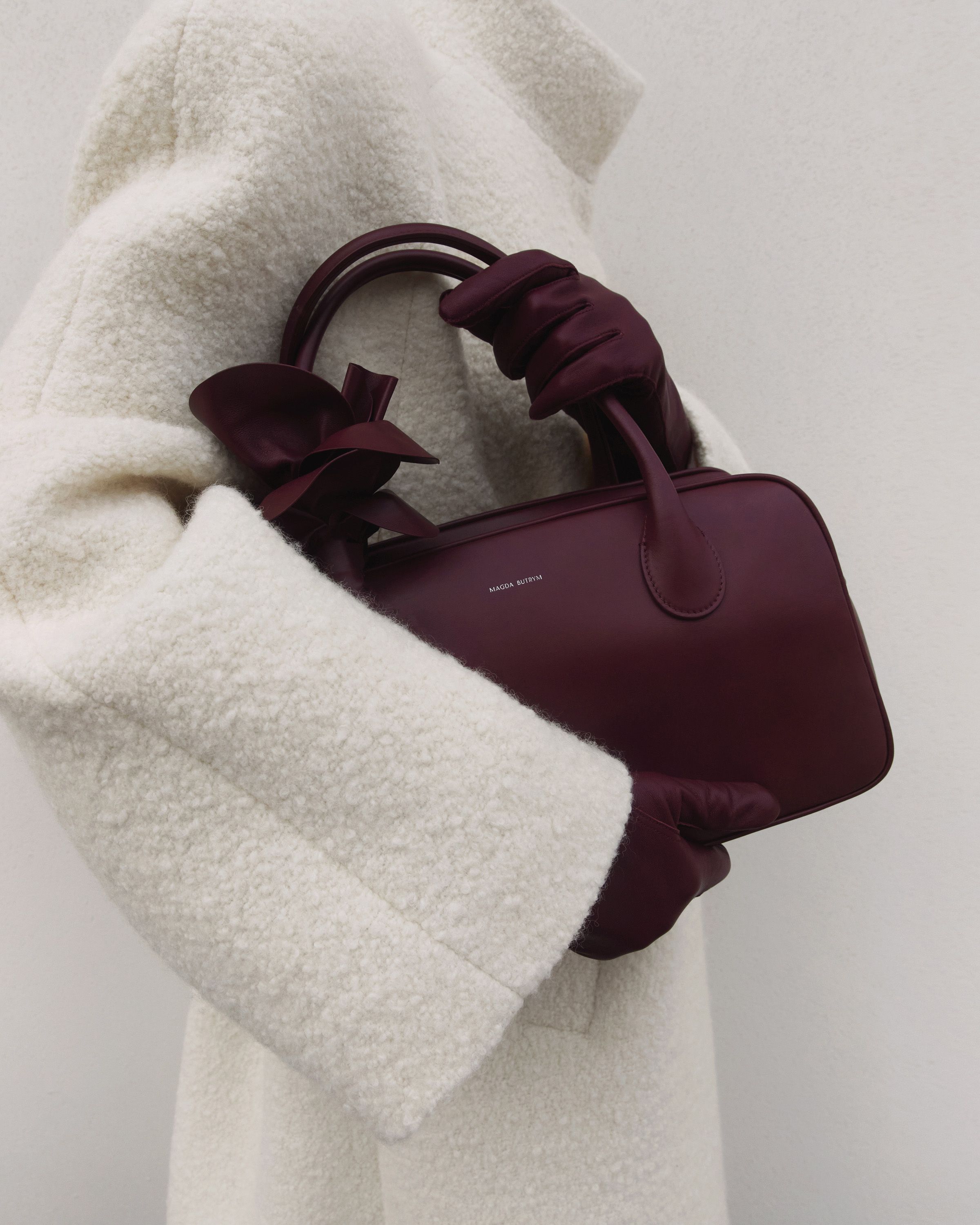 ショルダーバッグ・ポシェット MAGDA BUTRYM FW25 BRIGITTE (804425 BURGUNDY) Burgundy Sensation: Brigitte Bag