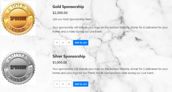 Auction Fundraiser Sponsorships Make Money