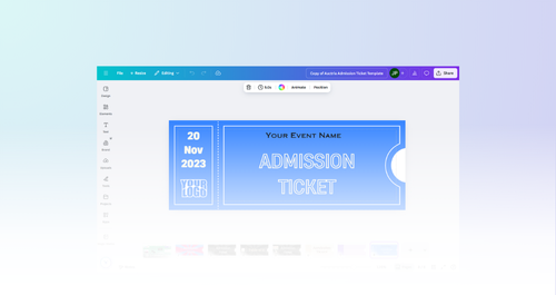 Admission Ticket Template | Canva