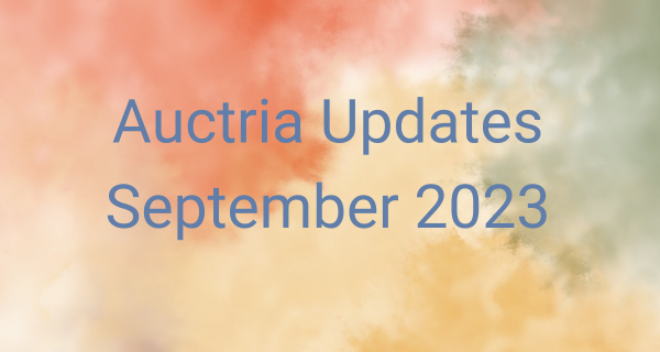 Auctria Updates September 2023