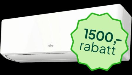 Valgt – Fujitsu Norgespumpa 6.4 Hvit varmepumpe, ferdig montert