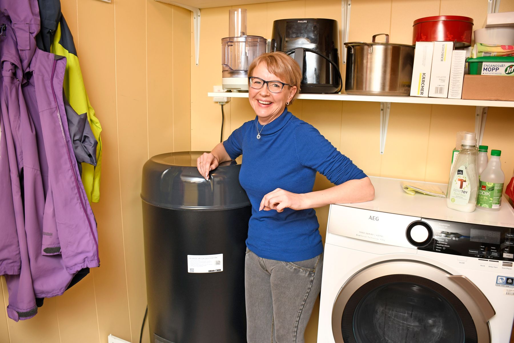 Benedikte Wilsgård har skaffet seg bedre kontroll over forbruket sitt etter at hun fikk smart varmtvannstank.