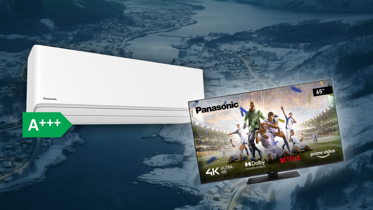 produktbilde av Panasonic Flagship og Panasonic TV som er premier i konkurransen