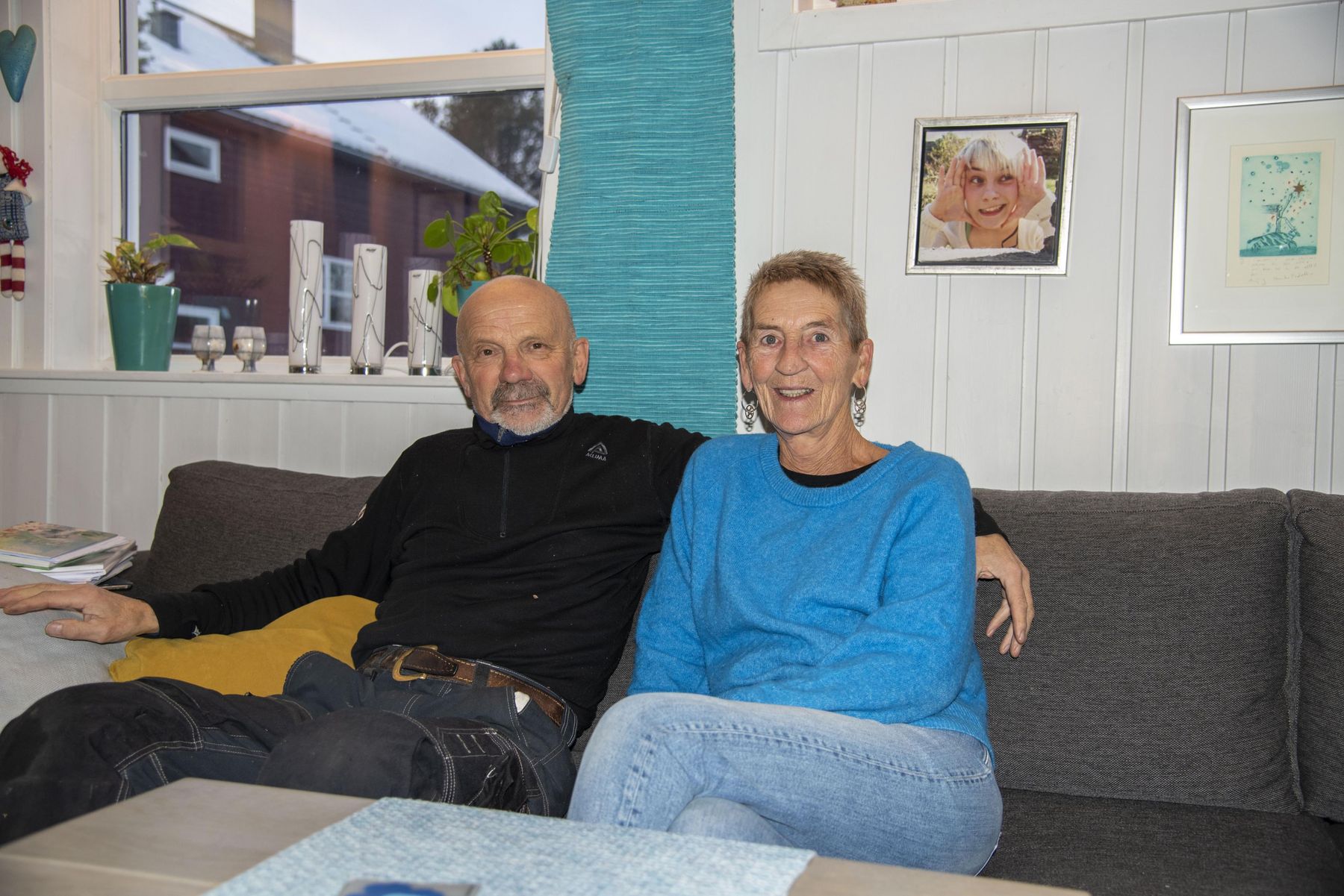 Ekteparet Viktor Johnsen og Britt Søvik gleder seg til å våkne opp til et varmt hus med den nye varmepumpen. 