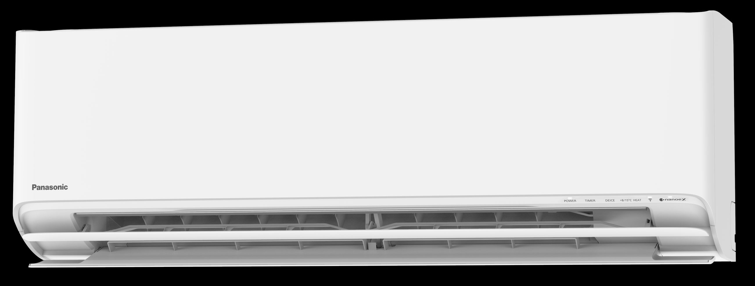 Panasonic Flagship varmepumpe hvit åpen produktbilde Ishavskraft
