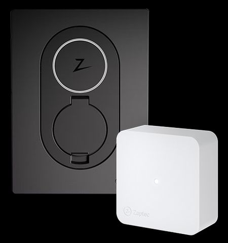 Zaptec Go med Sense – Zaptec Go Sort elbillader med Sense, ferdig montert