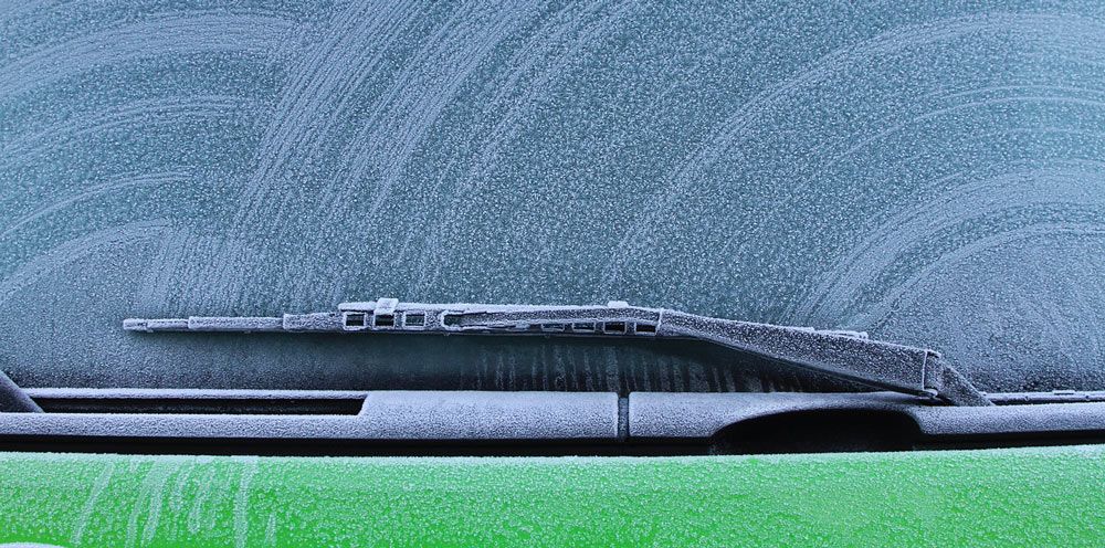 icy windshield
