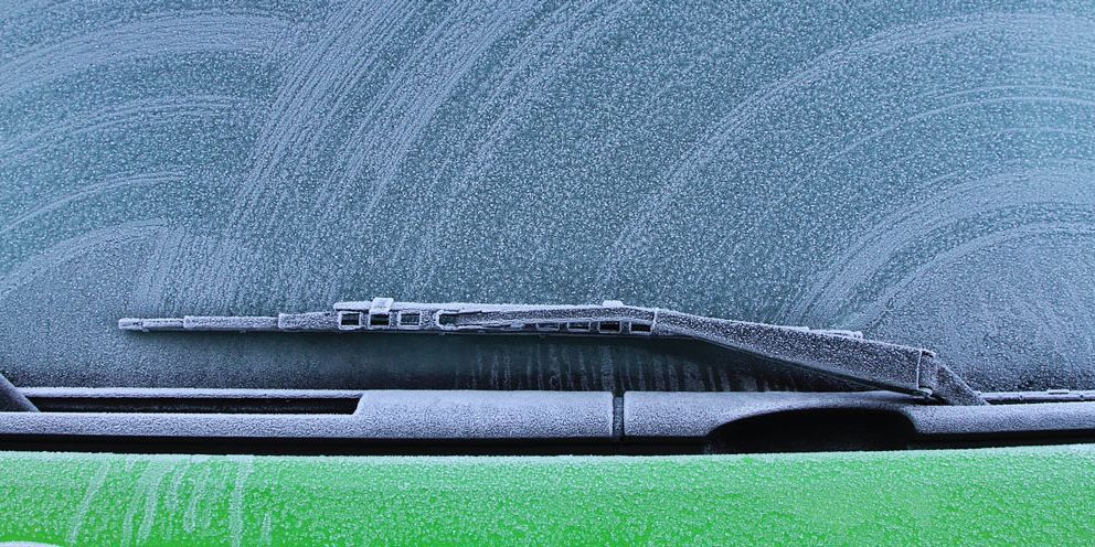 icy windshield