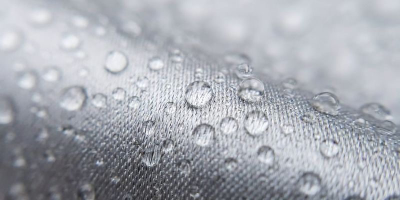 Breathable weave + water beading
