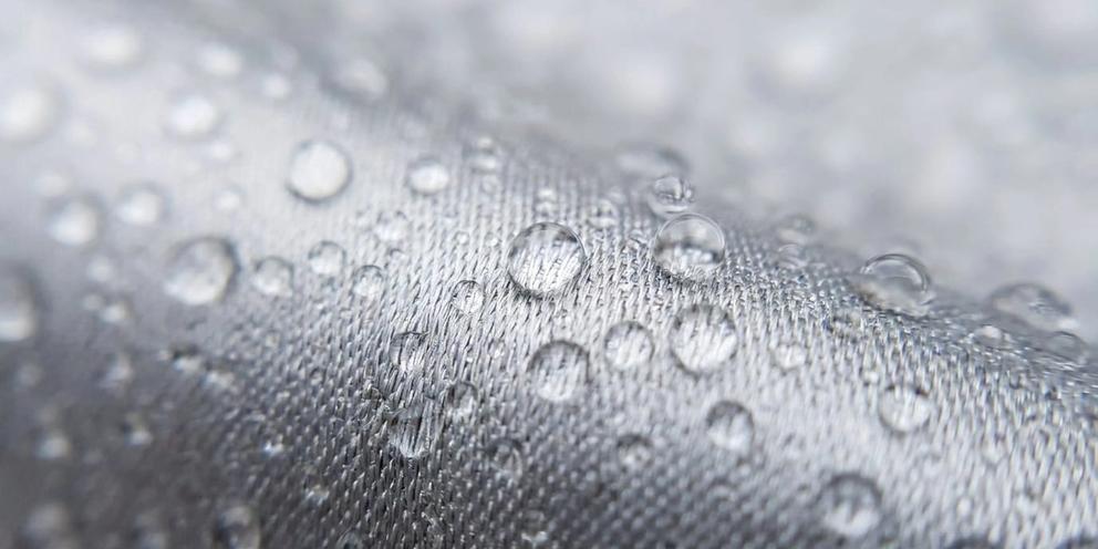 Breathable weave + water beading