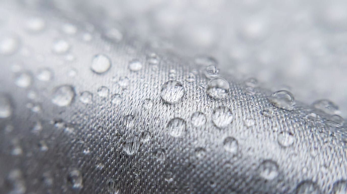Breathable weave + water beading