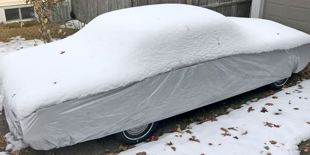 Snow Covered Platinum Shield Car Cover