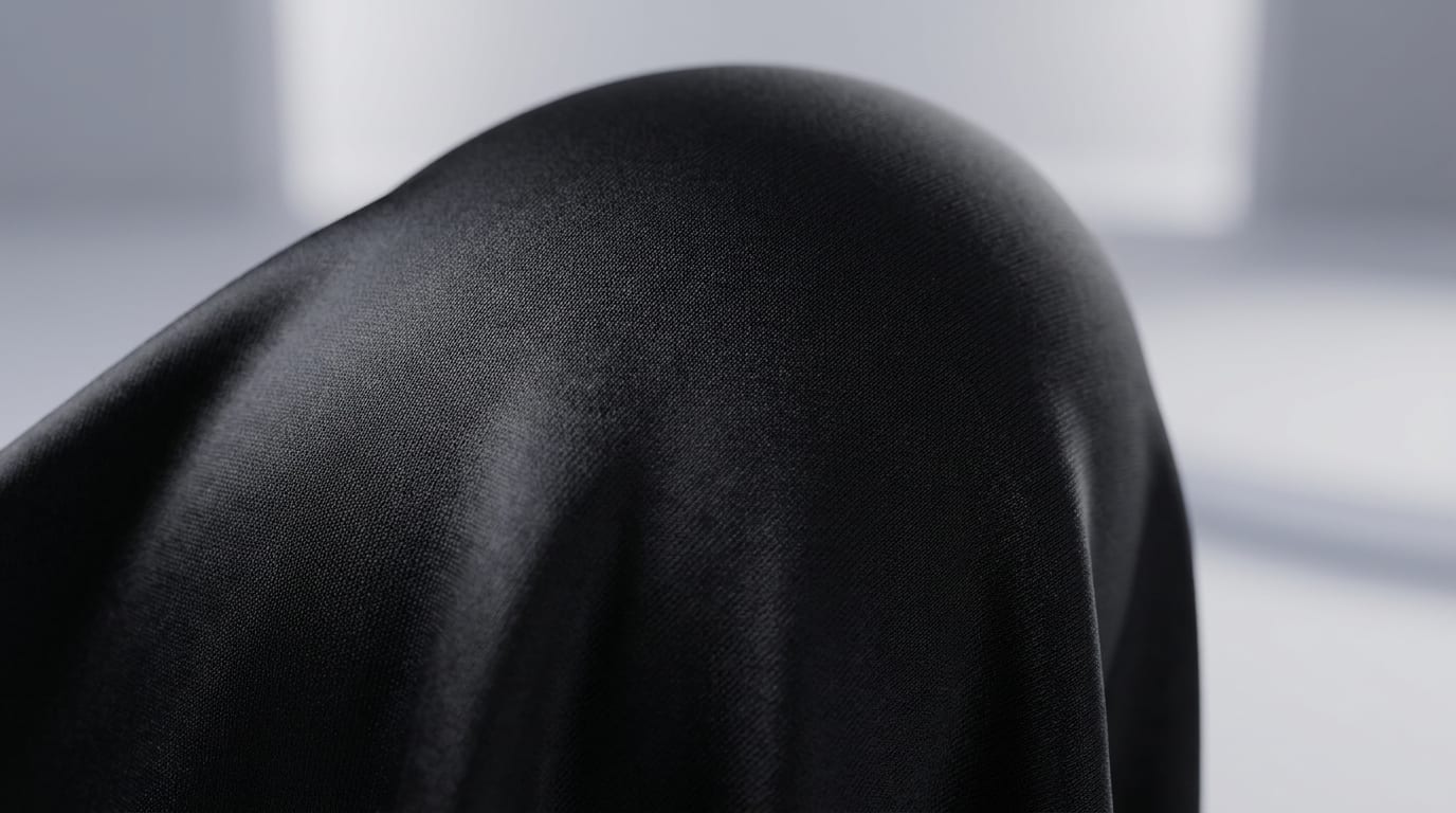 Soft satin-stretch material