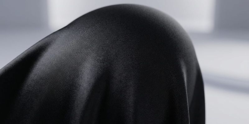 Soft satin-stretch material