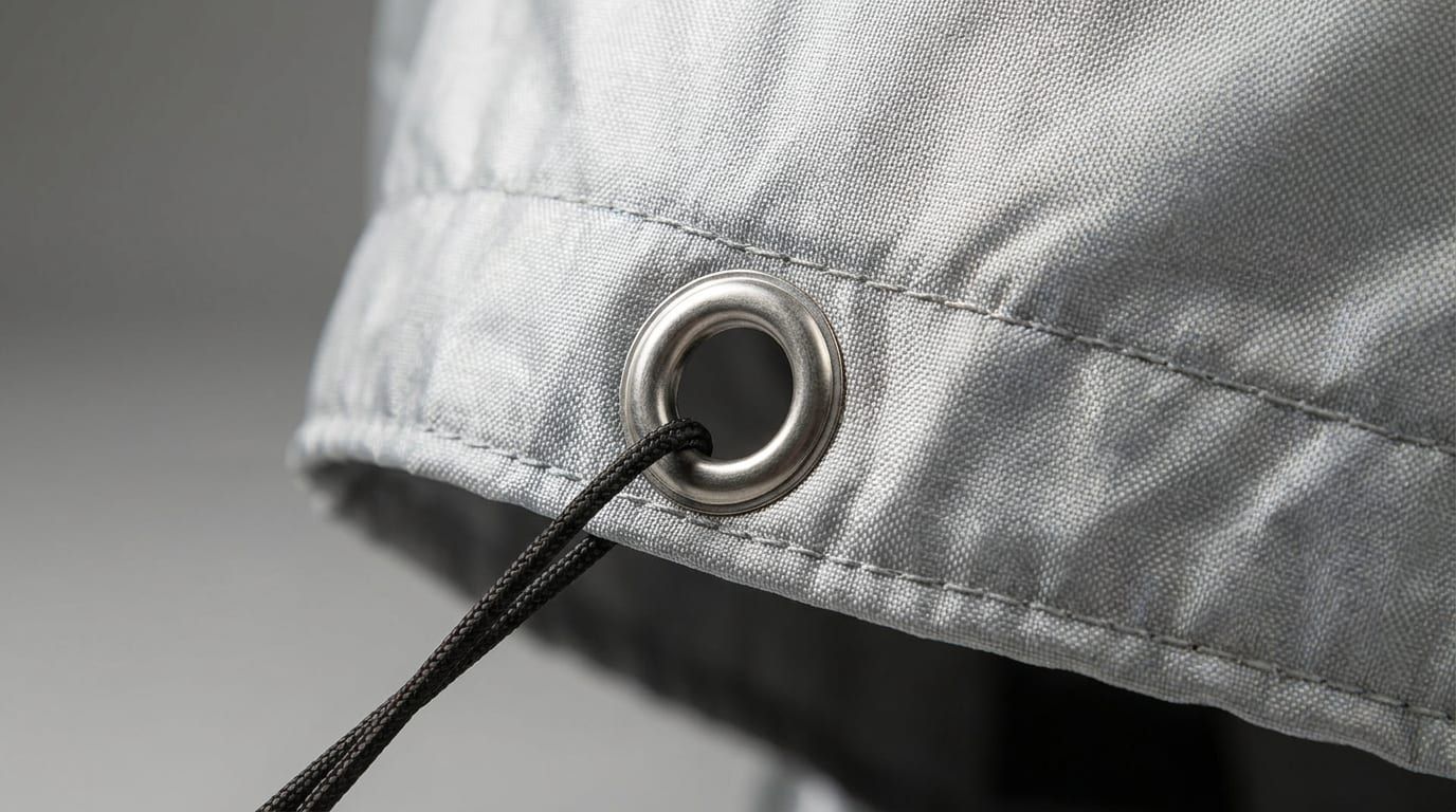 Reinforced grommet + cord